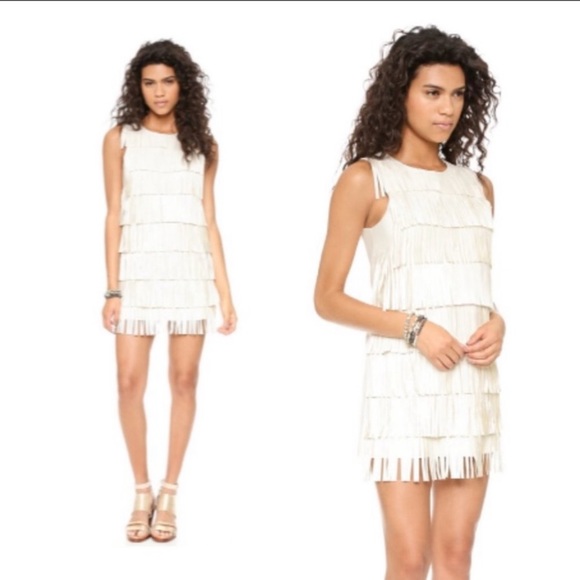endless rose Faux Leather Fringe Dress - Picture 2 of 4